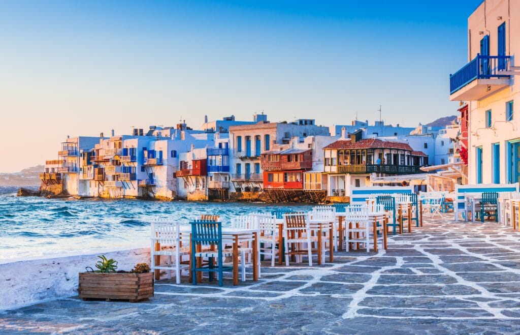 Mykonos Town in the Cyclades