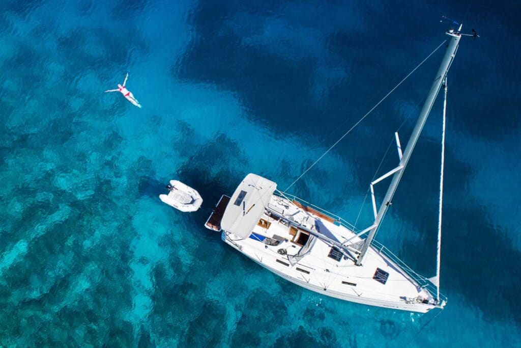 Swimming in the turquoise waters around Panteronisia